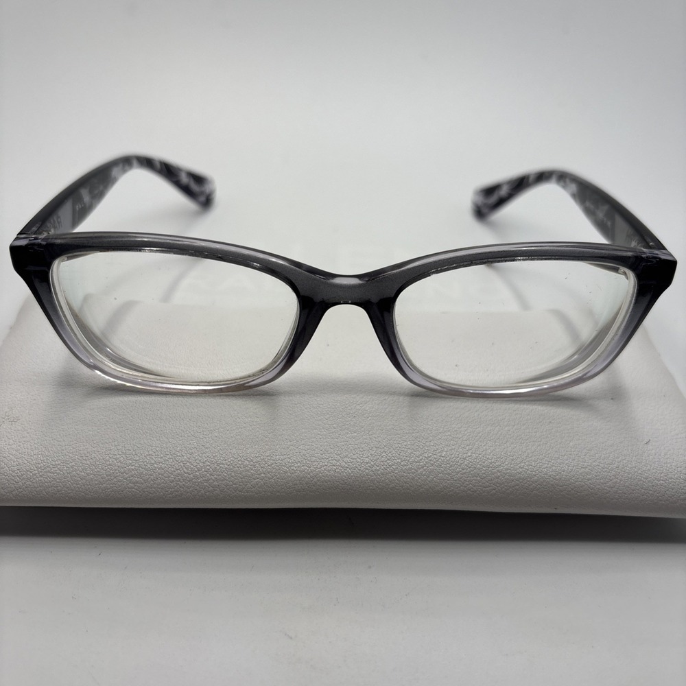 Ralph Lauren Eyeglasses Womens Grey Ombre Floral RA7072 1511 51-18-140mm #C287